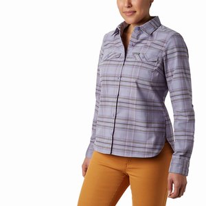 Columbia Silver Ridge™ Långärmad Flannel Dam Lila (NXCEJ0123)